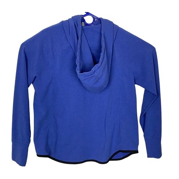 ATHLETA Hoodie Scuba Pullover Kangaroo Pocket Blue 1X H-34 - Picture 7 of 16
